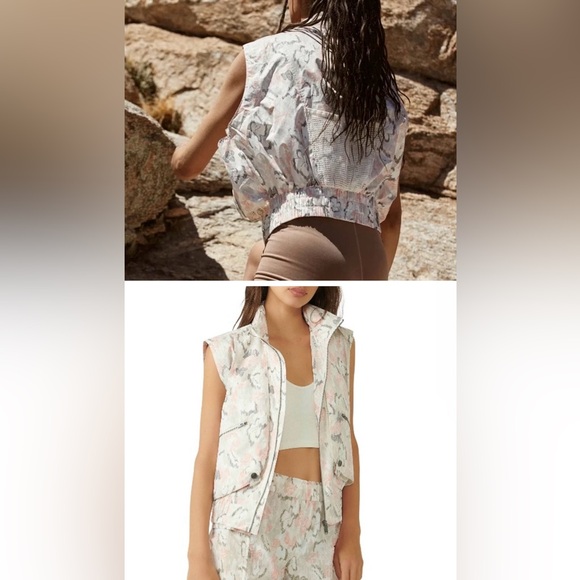 Free People Off The Grid Printed Vest NWOT - Picture 2 of 7